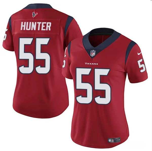 Women%27s Houston Texans #55 Danielle Hunter Red Vapor Untouchable Limited Stitched Jersey Dzhi